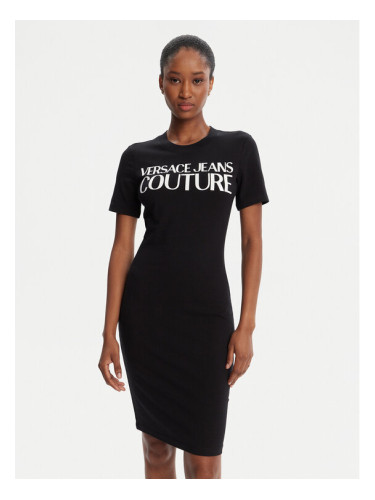 Versace Jeans Couture Ежедневна рокля 79HAOE05 CJ02E Черен Slim Fit