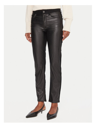 Liu Jo Панталони от имитация на кожа UF5035 E0747 Черен Skinny Fit