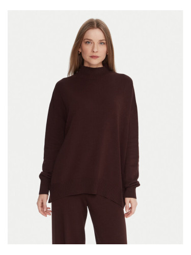 Kontatto Пуловер 3M0822C Кафяв Relaxed Fit