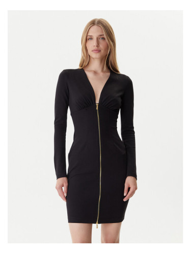 Just Cavalli Плетена рокля 79PAO937 J0092 Черен Slim Fit