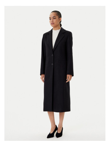 HUGO Вълнено палто Mojeni 50547691 Черен Regular Fit