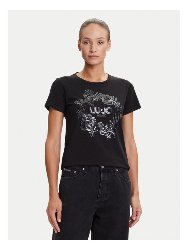 Liu Jo Sport Тишърт TF5162 JS923 Черен Regular Fit