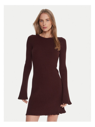 Kontatto Плетена рокля 3M0819C Бордо Slim Fit