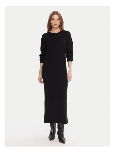 Kontatto Плетена рокля 3M0879C Черен Regular Fit