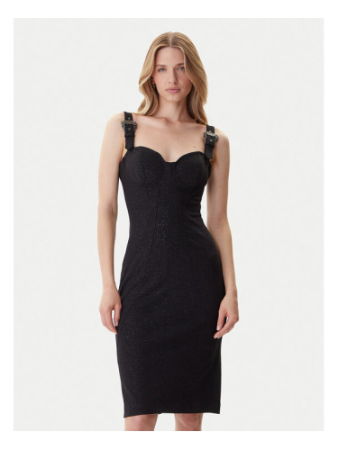 Versace Jeans Couture Коктейлна рокля 79HAO954 J0240 Черен Slim Fit