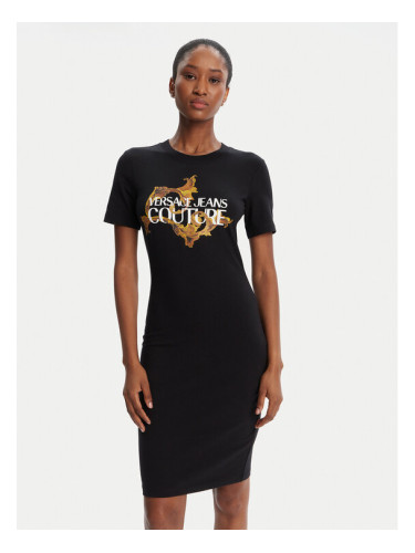 Versace Jeans Couture Ежедневна рокля 79HAOE06 CJ02E Черен Regular Fit