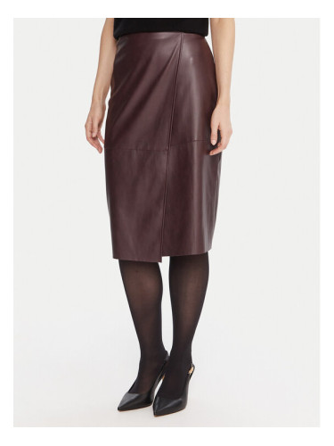 KAOS Пола от имитация на кожа RI1LE012 Бордо Regular Fit