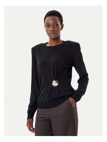 Simona Corsellini Пуловер A25CPMGE0301 Черен Regular Fit