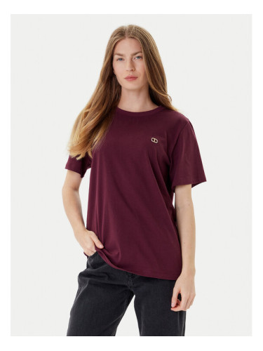 TWINSET Тишърт 252TP2057 Бордо Loose Fit