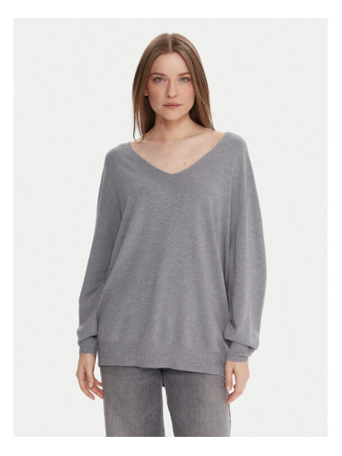 Kontatto Пуловер 3M0815C Сив Relaxed Fit