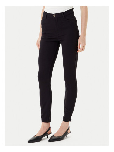 Liu Jo Текстилни панталони TF5129 JS182 Черен Slim Fit