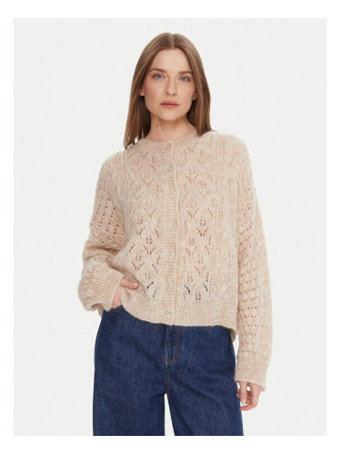 Kontatto Кардиган 3M0912C Бежов Relaxed Fit