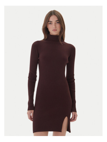 Kontatto Плетена рокля 3M0827C Кафяв Slim Fit