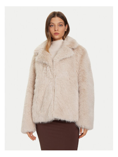 Bomboogie Кожено палто Paris GW148STFRL5 Бежов Regular Fit