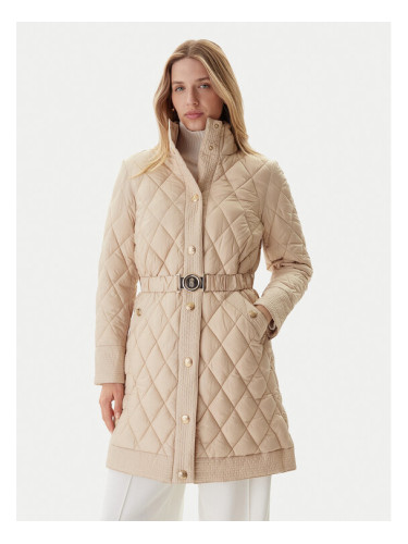 Fracomina Преходно палто FR25WC3004O45301 Бежов Regular Fit