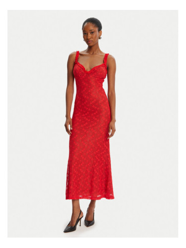 Bardot Коктейлна рокля Alegra Stretch Lace 59964DB Червен Regular Fit