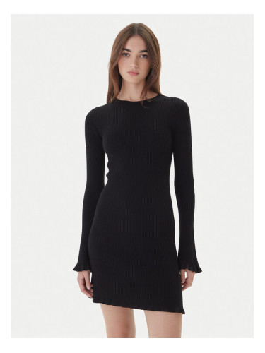 Kontatto Плетена рокля 3M0819C Черен Slim Fit