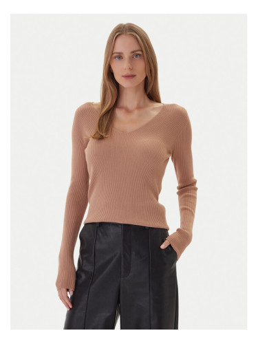 Kontatto Пуловер 3M0818C Бежов Slim Fit