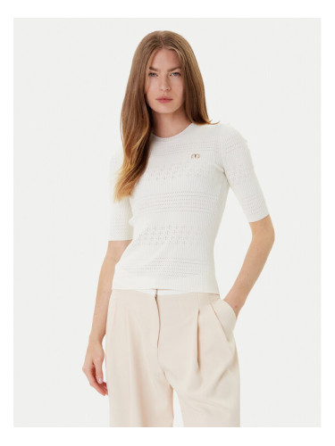 TWINSET Пуловер 252TP3240 Бежов Regular Fit