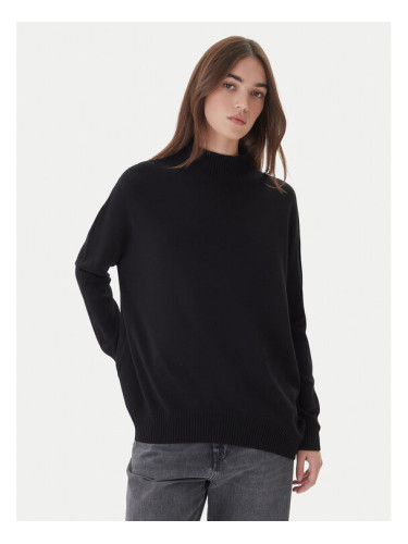 Kontatto Пуловер 3M0822C Черен Relaxed Fit