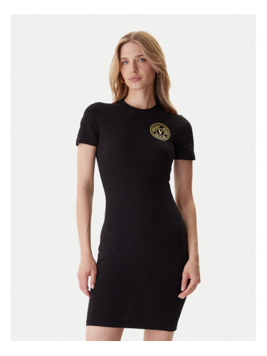 Versace Jeans Couture Ежедневна рокля 79HAOT00 CJ03T Черен Slim Fit