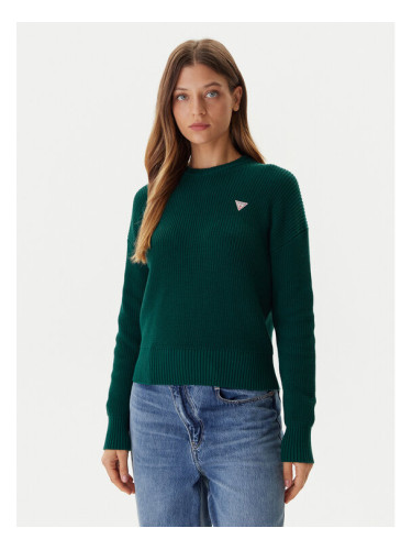 Guess Jeans Пуловер W4BR08 Z3HM1 Зелен Regular Fit