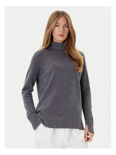 TWINSET Поло 252TP3582 Сив Loose Fit