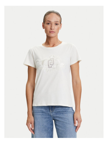 Liu Jo Sport Тишърт TF5162 JS923 Екрю Regular Fit