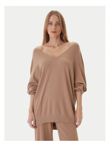 Kontatto Пуловер 3M0815C Бежов Relaxed Fit