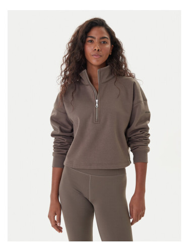 Girlfriend Collective Суитшърт Vega 2024 Бежов Relaxed Fit