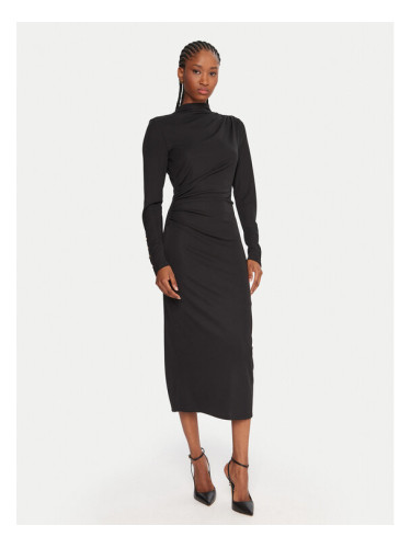 Fracomina Коктейлна рокля FS25WD2007W62601 Черен Slim Fit