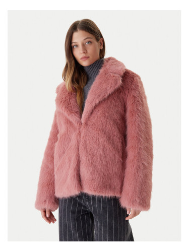 Bomboogie Кожено палто Paris GW148STFRL5 Розов Regular Fit