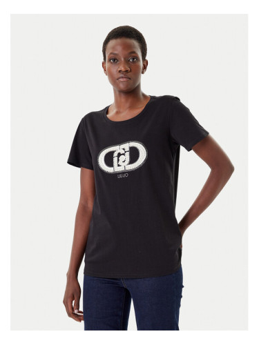 Liu Jo Sport Тишърт TF5280 JS923 Черен Regular Fit