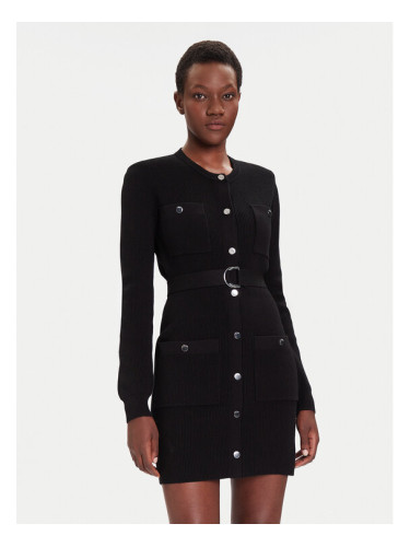 Liu Jo Плетена рокля MF5371 MS99E Черен Slim Fit