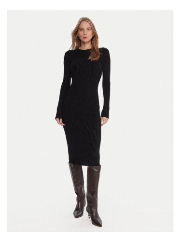 Kontatto Плетена рокля 3M0829C Черен Slim Fit