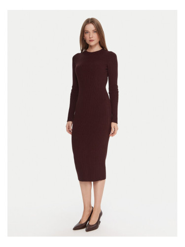 Kontatto Плетена рокля 3M0829C Бордо Slim Fit