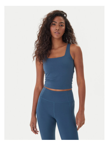 Girlfriend Collective топ Tommy 1045 Тъмносин Slim Fit