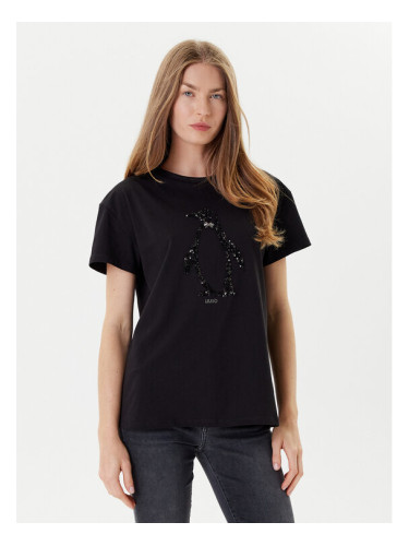 Liu Jo Тишърт MF5412 JS923 Черен Regular Fit