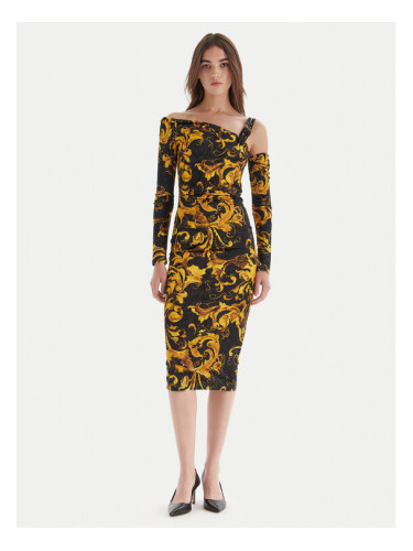 Versace Jeans Couture Коктейлна рокля 79HAO974 JS508 Черен Slim Fit