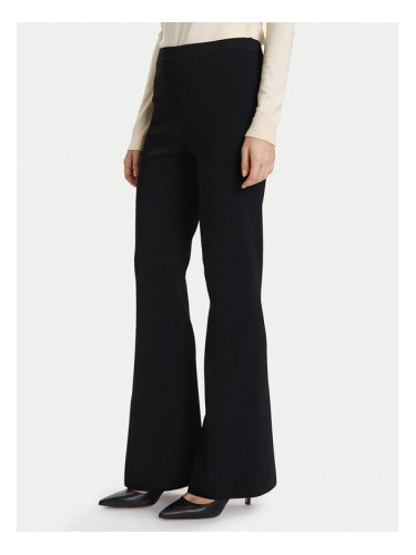 TWINSET Текстилни панталони 252TP3206 Черен Flare Fit
