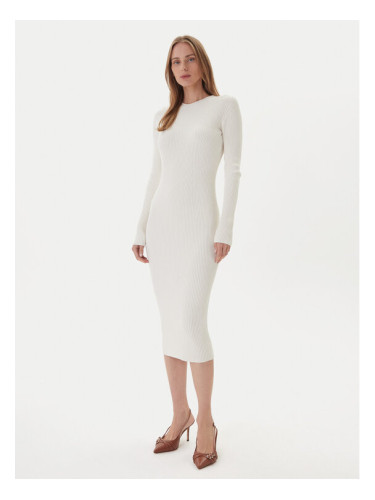 Kontatto Плетена рокля 3M0829C Екрю Slim Fit