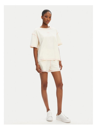 HUGO Пижама Nite 50543530 Бежов Relaxed Fit