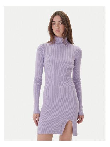 Kontatto Плетена рокля 3M0827C Виолетов Slim Fit