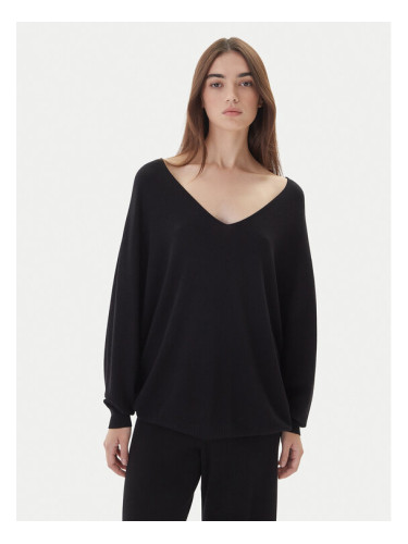 Kontatto Пуловер 3M0815C Черен Relaxed Fit