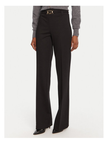 TWINSET Текстилни панталони 252TP2602 Черен Flare Fit