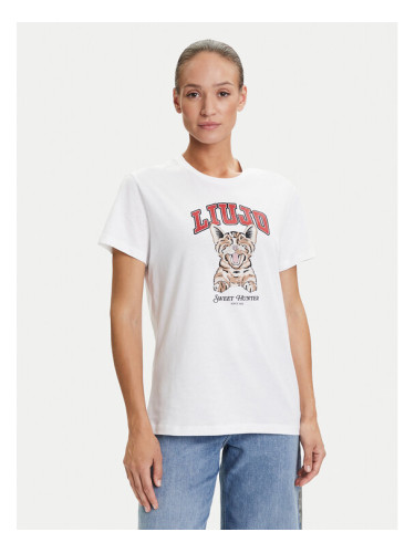 Liu Jo Тишърт UF5271 JS923 Бял Regular Fit
