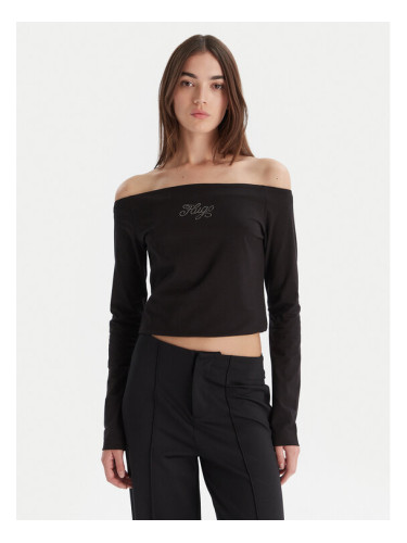 HUGO Блуза Dolder 50546931 Черен Slim Fit