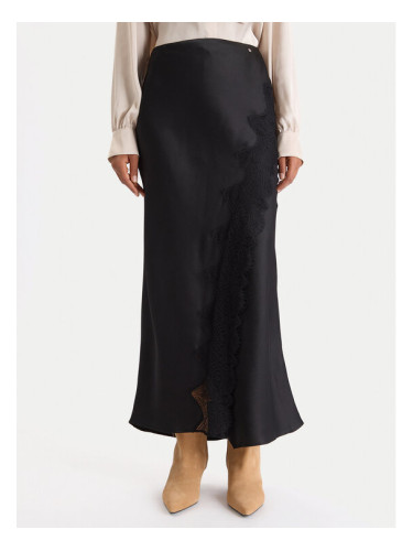 BOSS Макси пола C_Vlace 50548389 Черен Slim Fit