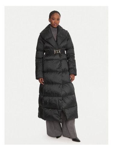 TWINSET Зимно палто 252TT2050 Черен Regular Fit