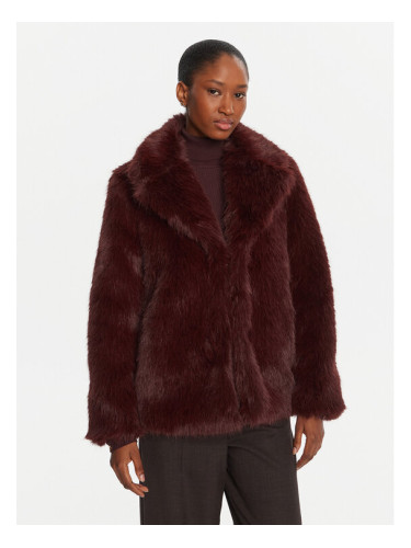 ICONA Кожено палто Cappotti RI5LE012 Бордо Regular Fit